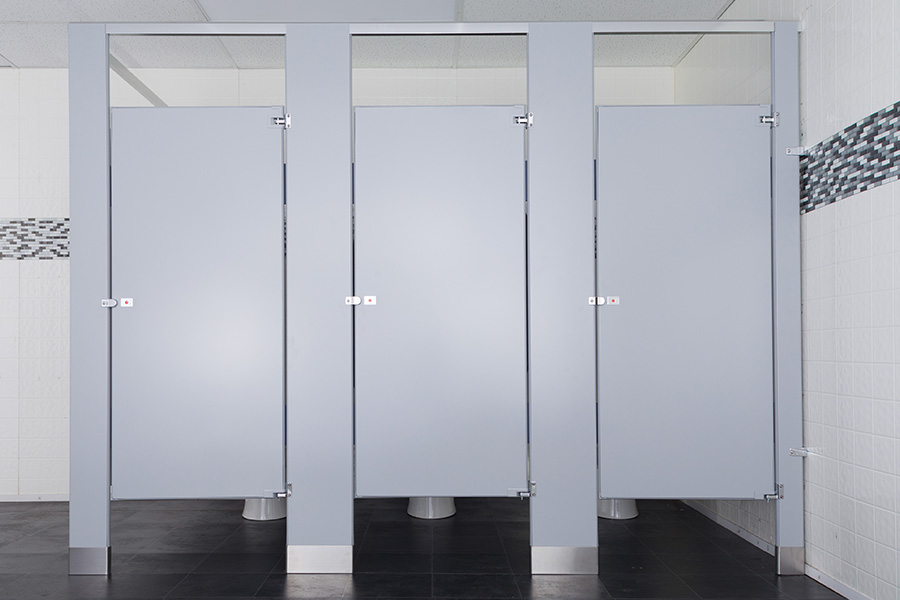 Metpar Powder Coated Toilet Partition Mounting Styles Sold by J. Laurenzo Specialty Products