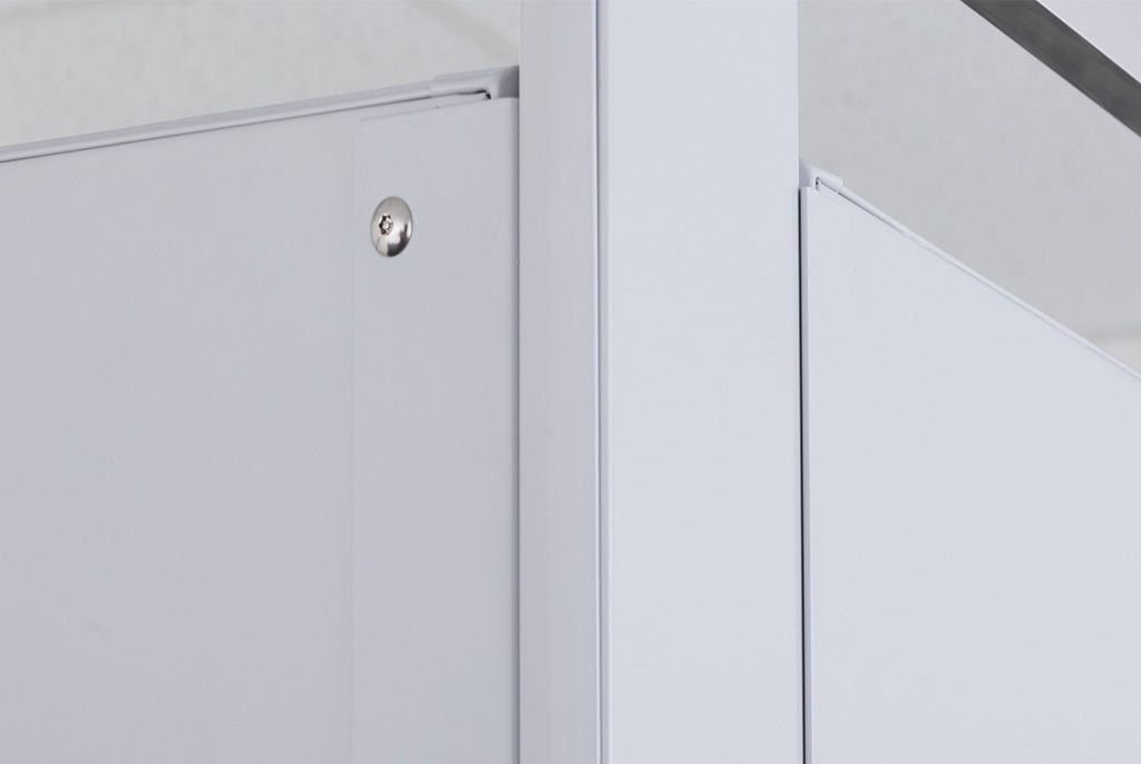 Metpar Powder Coated Toilet Partitions Sold by J. Laurenzo Specialty Products
