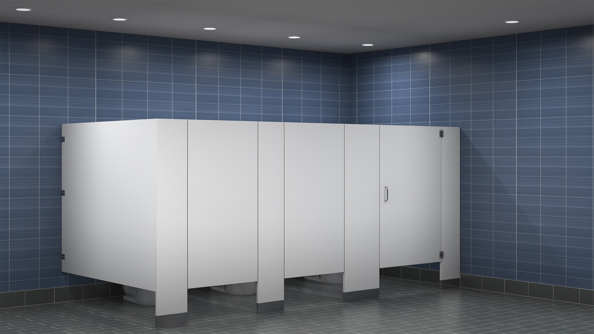 Bobrick Budget HPL Series Toilet Partitions sold by J. Laurenzo Specialties