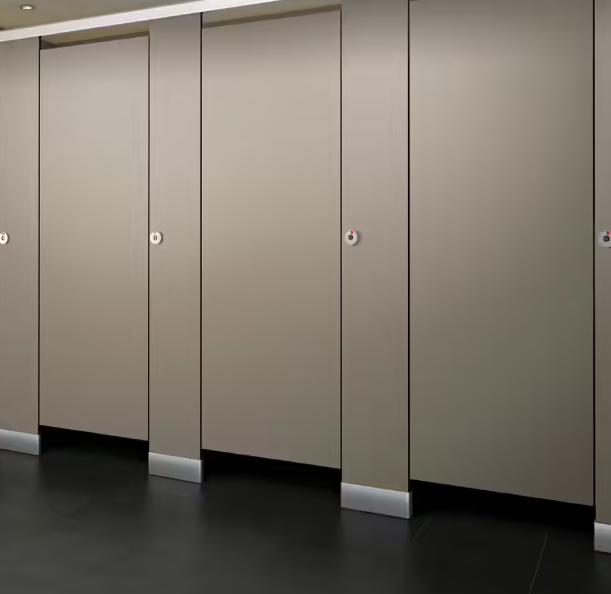 ASI Accurate Partitions Black Core Phenolic Toilet Partitions sold by J. Laurenzo Specialty Products