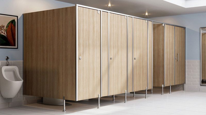 Bobrick Evolve Cubicles sold by J. Laurenzo Specialties